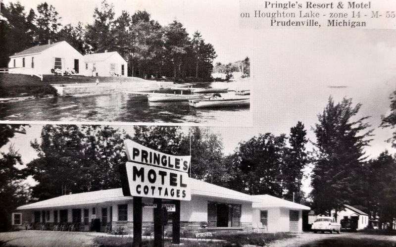 Pringles Motel and Cottages - Old Postcard (newer photo)